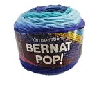 Bernat Pop Yarn Cake Blue Blaze Size 4 Medium Worsted 5oz 280yds Craftcore Knit
